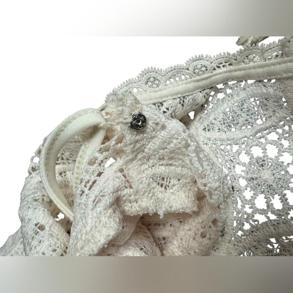 Ricki’s NWT Lace Puff Long Sleeve Top Creme Lacey Size XS - Picture 8 of 11